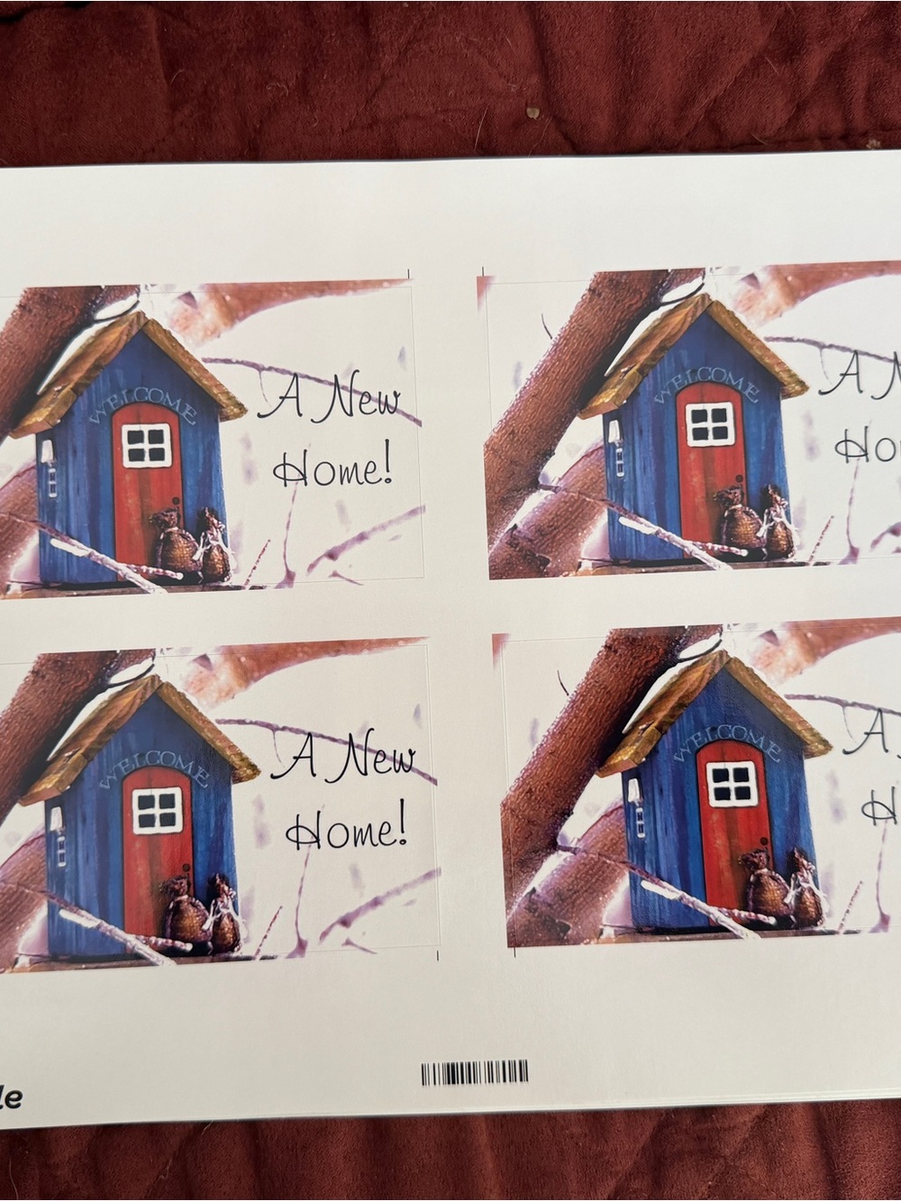 Red "Home Sweet Home" Sticker Sheet - Home Design - Picture 7 of 7